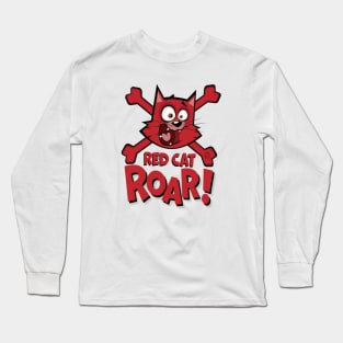 Red Cat Roar Long Sleeve T-Shirt